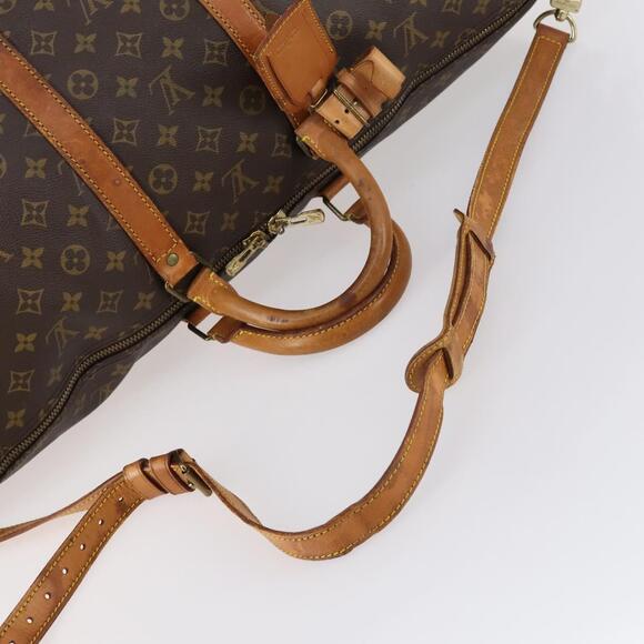 LOUIS VUITTON Monogram Keepall Bandouliere 55 Boston Bag M41414 LV Auth 144984 - Picture 7 of 16